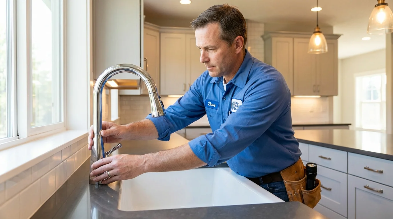 Kitchen faucet installation by Johns Plumbing LLC in Big Timber